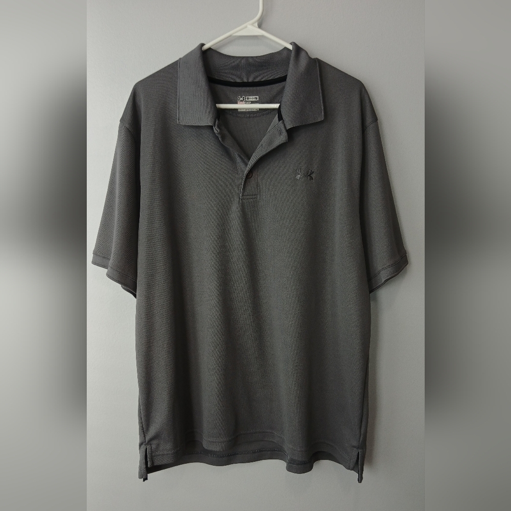 Under Armour Heat Gear Fitted Polo Shirt Mens XXL Casual Officewear